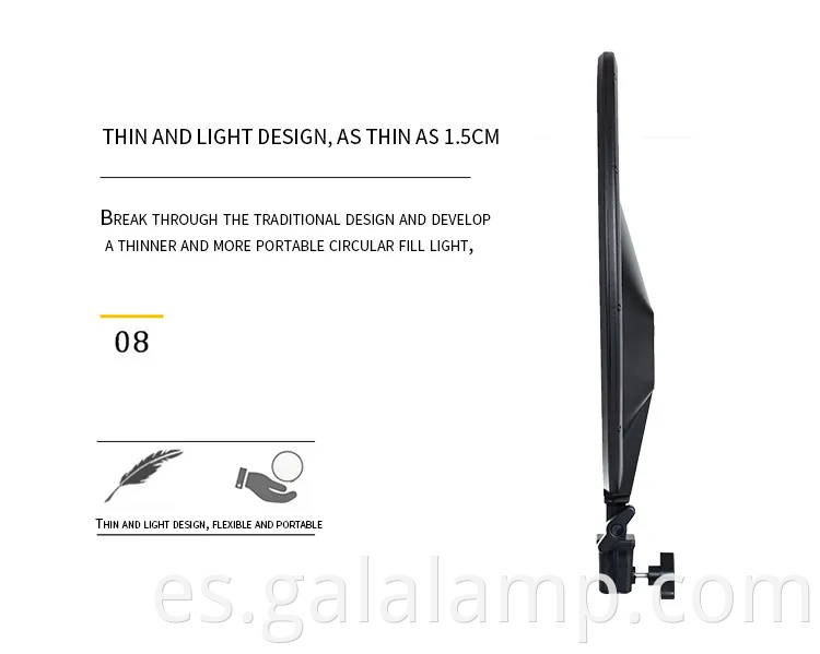 Luz de panel LED de 14 pulgadas para transmisión en vivo profesional